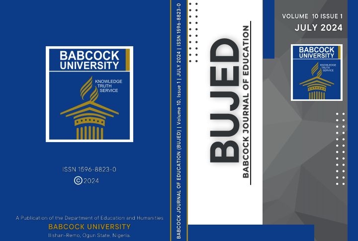 					View Vol. 10 No. 1 (2024): Babcock University Journal of Education
				